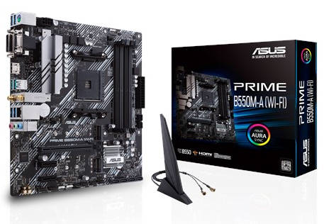 ASUS Prime B550M-A WIFI AMD B550 Ryzen AM4 micro ATX motherboard